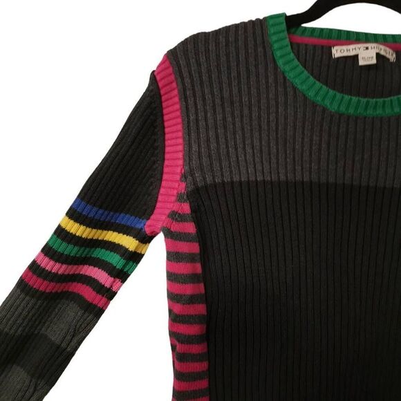 Tommy Hilfiger Striped Knit Sweater | Tag Size XL | Made in Japan - Picture 2 of 4
